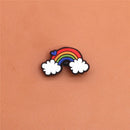 Single Sale 1pcs Shoe Charms Cartoon Heart-shaped Garden Shoe Accessories Buckle Decorations Fit Croc Wristband JIBZ Kids X-mas