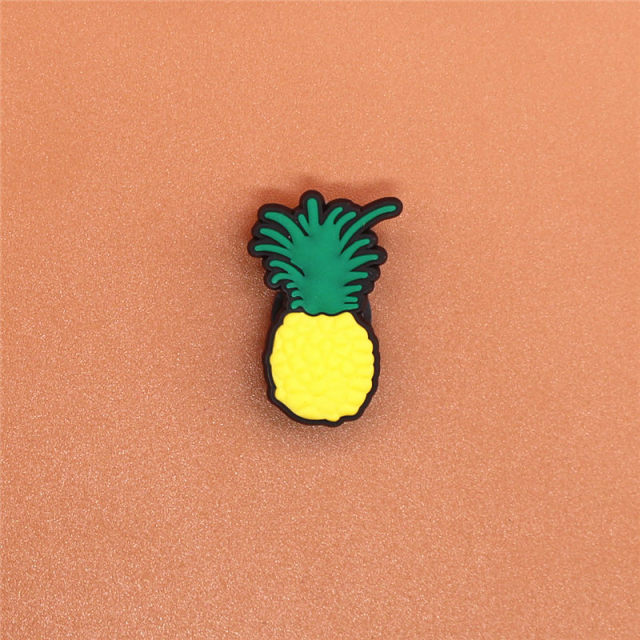 Single Sale 1pcs Shoe Charms Cartoon Heart-shaped Garden Shoe Accessories Buckle Decorations Fit Croc Wristband JIBZ Kids X-mas