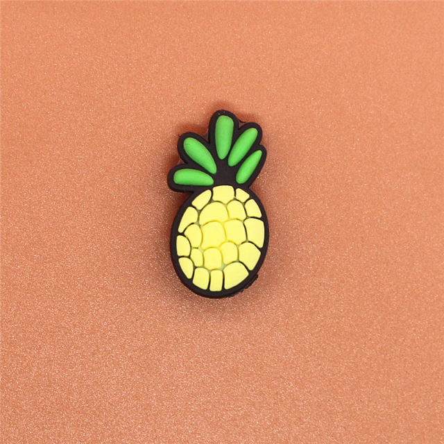 Single Sale 1pcs Shoe Charms Cartoon Heart-shaped Garden Shoe Accessories Buckle Decorations Fit Croc Wristband JIBZ Kids X-mas