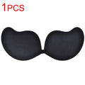 DERUILADY Adhesive Invisible Bras For Women Sexy Lingerie Seamless Silicone Sticky Bralette Strapless Front Closure Push Up Bra