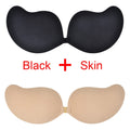 DERUILADY Adhesive Invisible Bras For Women Sexy Lingerie Seamless Silicone Sticky Bralette Strapless Front Closure Push Up Bra