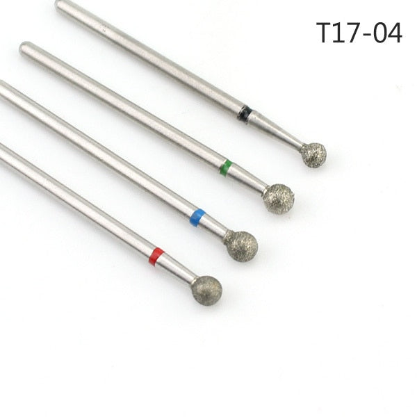 5/6/7 Diamond Nail Drill Bits Milling Cutter Set Cutters Manicure Silicon Stone Pedicure Electric for Mill Manicure Machine