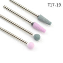 5/6/7 Diamond Nail Drill Bits Milling Cutter Set Cutters Manicure Silicon Stone Pedicure Electric for Mill Manicure Machine