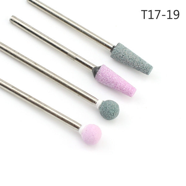 5/6/7 Diamond Nail Drill Bits Milling Cutter Set Cutters Manicure Silicon Stone Pedicure Electric for Mill Manicure Machine