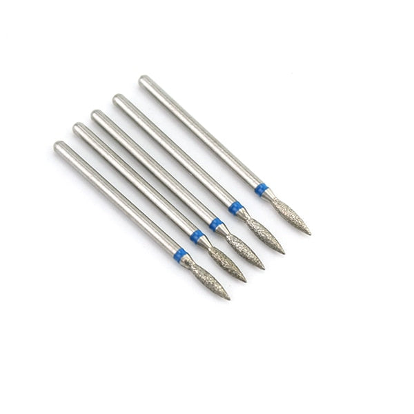 5/6/7 Diamond Nail Drill Bits Milling Cutter Set Cutters Manicure Silicon Stone Pedicure Electric for Mill Manicure Machine