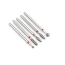 5/6/7 Diamond Nail Drill Bits Milling Cutter Set Cutters Manicure Silicon Stone Pedicure Electric for Mill Manicure Machine