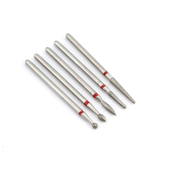 5/6/7 Diamond Nail Drill Bits Milling Cutter Set Cutters Manicure Silicon Stone Pedicure Electric for Mill Manicure Machine