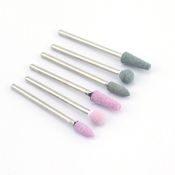 5/6/7 Diamond Nail Drill Bits Milling Cutter Set Cutters Manicure Silicon Stone Pedicure Electric for Mill Manicure Machine