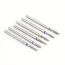 5/6/7 Diamond Nail Drill Bits Milling Cutter Set Cutters Manicure Silicon Stone Pedicure Electric for Mill Manicure Machine