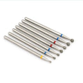 5/6/7 Diamond Nail Drill Bits Milling Cutter Set Cutters Manicure Silicon Stone Pedicure Electric for Mill Manicure Machine