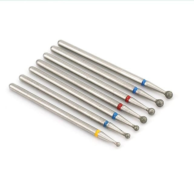 5/6/7 Diamond Nail Drill Bits Milling Cutter Set Cutters Manicure Silicon Stone Pedicure Electric for Mill Manicure Machine