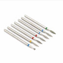 5/6/7 Diamond Nail Drill Bits Milling Cutter Set Cutters Manicure Silicon Stone Pedicure Electric for Mill Manicure Machine