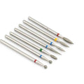 5/6/7 Diamond Nail Drill Bits Milling Cutter Set Cutters Manicure Silicon Stone Pedicure Electric for Mill Manicure Machine