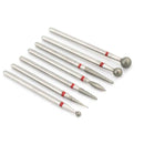 5/6/7 Diamond Nail Drill Bits Milling Cutter Set Cutters Manicure Silicon Stone Pedicure Electric for Mill Manicure Machine