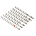 5/6/7 Diamond Nail Drill Bits Milling Cutter Set Cutters Manicure Silicon Stone Pedicure Electric for Mill Manicure Machine