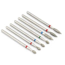 5/6/7 Diamond Nail Drill Bits Milling Cutter Set Cutters Manicure Silicon Stone Pedicure Electric for Mill Manicure Machine