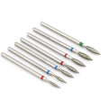 5/6/7 Diamond Nail Drill Bits Milling Cutter Set Cutters Manicure Silicon Stone Pedicure Electric for Mill Manicure Machine