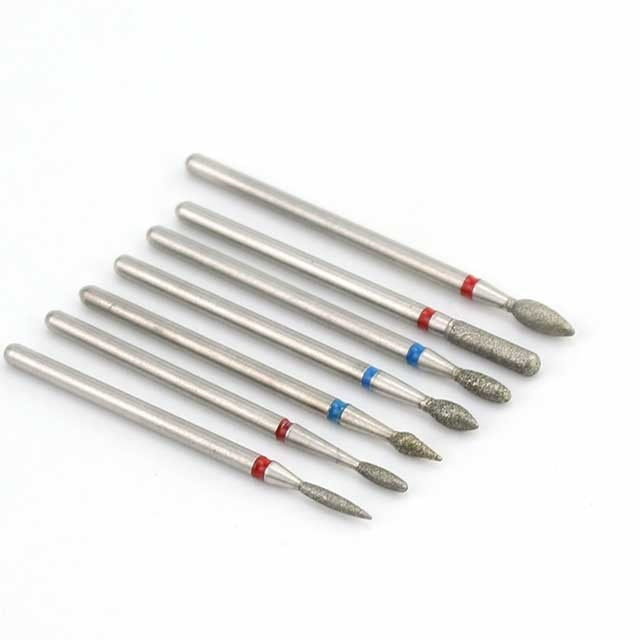 5/6/7 Diamond Nail Drill Bits Milling Cutter Set Cutters Manicure Silicon Stone Pedicure Electric for Mill Manicure Machine