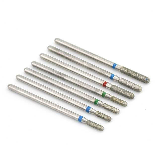 5/6/7 Diamond Nail Drill Bits Milling Cutter Set Cutters Manicure Silicon Stone Pedicure Electric for Mill Manicure Machine