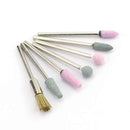 5/6/7 Diamond Nail Drill Bits Milling Cutter Set Cutters Manicure Silicon Stone Pedicure Electric for Mill Manicure Machine