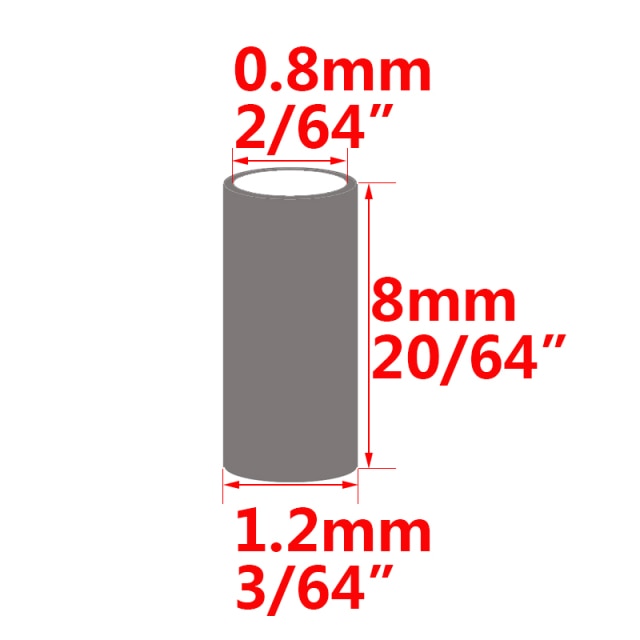 100pcs Black Round Copper Fishing Tube Fishing Wire Pipe Crimp Sleeves Connector Fishing Line Accessories Tool