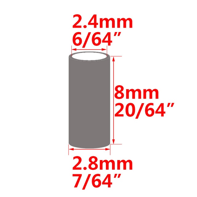 100pcs Black Round Copper Fishing Tube Fishing Wire Pipe Crimp Sleeves Connector Fishing Line Accessories Tool