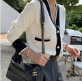 Vintage Ladies Knitted Cardigans Sweaters Women Long Sleeve V-neck Korean Office Fashion Slim Tops Cardigans 2019 Autumn Winter