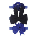 New 3pcs/lot Kids Baby Girls Floral Headband Chiffon Ribbon Bowknot Hair Accessories Hairband Set Elastic Children Kids Headwear