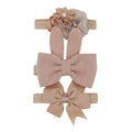 New 3pcs/lot Kids Baby Girls Floral Headband Chiffon Ribbon Bowknot Hair Accessories Hairband Set Elastic Children Kids Headwear