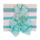 New 3pcs/lot Kids Baby Girls Floral Headband Chiffon Ribbon Bowknot Hair Accessories Hairband Set Elastic Children Kids Headwear