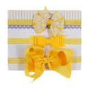 New 3pcs/lot Kids Baby Girls Floral Headband Chiffon Ribbon Bowknot Hair Accessories Hairband Set Elastic Children Kids Headwear