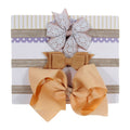 New 3pcs/lot Kids Baby Girls Floral Headband Chiffon Ribbon Bowknot Hair Accessories Hairband Set Elastic Children Kids Headwear