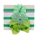New 3pcs/lot Kids Baby Girls Floral Headband Chiffon Ribbon Bowknot Hair Accessories Hairband Set Elastic Children Kids Headwear