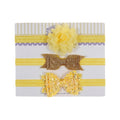 New 3pcs/lot Kids Baby Girls Floral Headband Chiffon Ribbon Bowknot Hair Accessories Hairband Set Elastic Children Kids Headwear