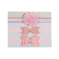 New 3pcs/lot Kids Baby Girls Floral Headband Chiffon Ribbon Bowknot Hair Accessories Hairband Set Elastic Children Kids Headwear