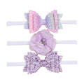 New 3pcs/lot Kids Baby Girls Floral Headband Chiffon Ribbon Bowknot Hair Accessories Hairband Set Elastic Children Kids Headwear
