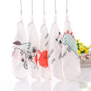 Happyflute 100% Cotton Square Face Towel 5piece/set Muslin Baby Stuff for Newborns Gauze Baby Wipes Wash Cloths