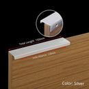 KAK Black Silver Hidden Cabinet Handles Zinc Alloy Kitchen Cupboard Pulls Drawer Knobs Bedroom Door Furniture Handle Hardware