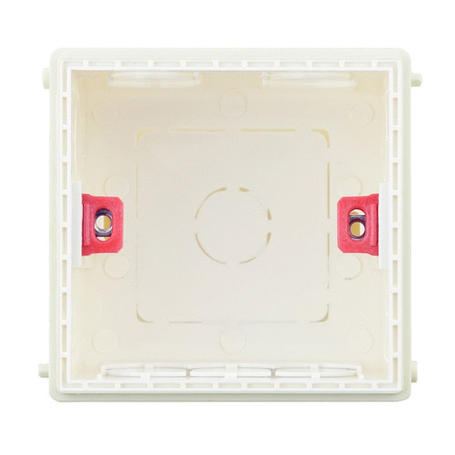 Atlectric Mounting Box Cassette Switch Socket Junction Box Hidden Concealed Internal Mounting Box Type 86 White Red Blue Box