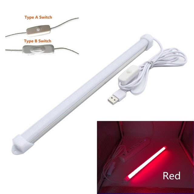 USB LED Light Bar 5V Rigid LED Strip for the Kitchen Dimmable Aluminum Light Bar for Under Cabinet Lighting Warm Cool White