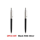 2/6/10/PCS GENKKY Ballpoint Pen Metal Materiall Press Style Ball Pens For School Office Writing Point 0.7mm Ink Color Black Blue