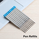 2/6/10/PCS GENKKY Ballpoint Pen Metal Materiall Press Style Ball Pens For School Office Writing Point 0.7mm Ink Color Black Blue