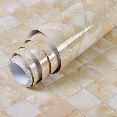 PVC Marble Waterproof Contact Paper Vinyl Self Adhesive Wallpaper Decorative Film Kitchen Cabinets Countertop Furniture Stickers