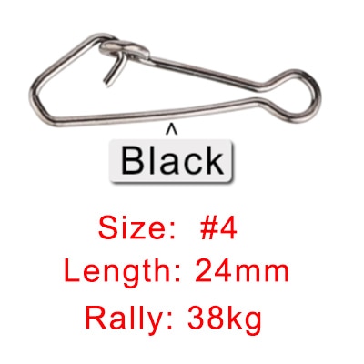 JACKFISH Fishing Connector 50pcs/lot Stainless Steel Fishing swivels Snaps Fishing Hook Sea Ocean Swivel Rolling Snap