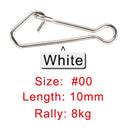 JACKFISH Fishing Connector 50pcs/lot Stainless Steel Fishing swivels Snaps Fishing Hook Sea Ocean Swivel Rolling Snap