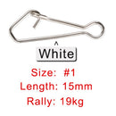 JACKFISH Fishing Connector 50pcs/lot Stainless Steel Fishing swivels Snaps Fishing Hook Sea Ocean Swivel Rolling Snap