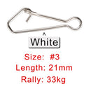 JACKFISH Fishing Connector 50pcs/lot Stainless Steel Fishing swivels Snaps Fishing Hook Sea Ocean Swivel Rolling Snap