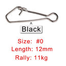 JACKFISH Fishing Connector 50pcs/lot Stainless Steel Fishing swivels Snaps Fishing Hook Sea Ocean Swivel Rolling Snap