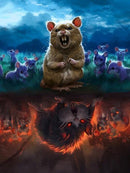 Evershine 5D Diamond Painting Cat Full Square Diamond Embroidery Animals Reflection Pictures Of Rhinestones Mosaic Home Decor