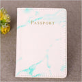 Fashion Women Men Passport Cover Pu Leather Marble Style Travel ID Credit Card Passport Holder Packet Wallet Purse Bags Pouch